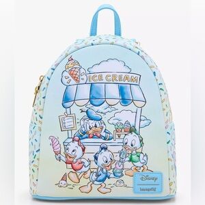 Loungefly Disney Donald Duck Nephews Ice Cream Mini Backpack
